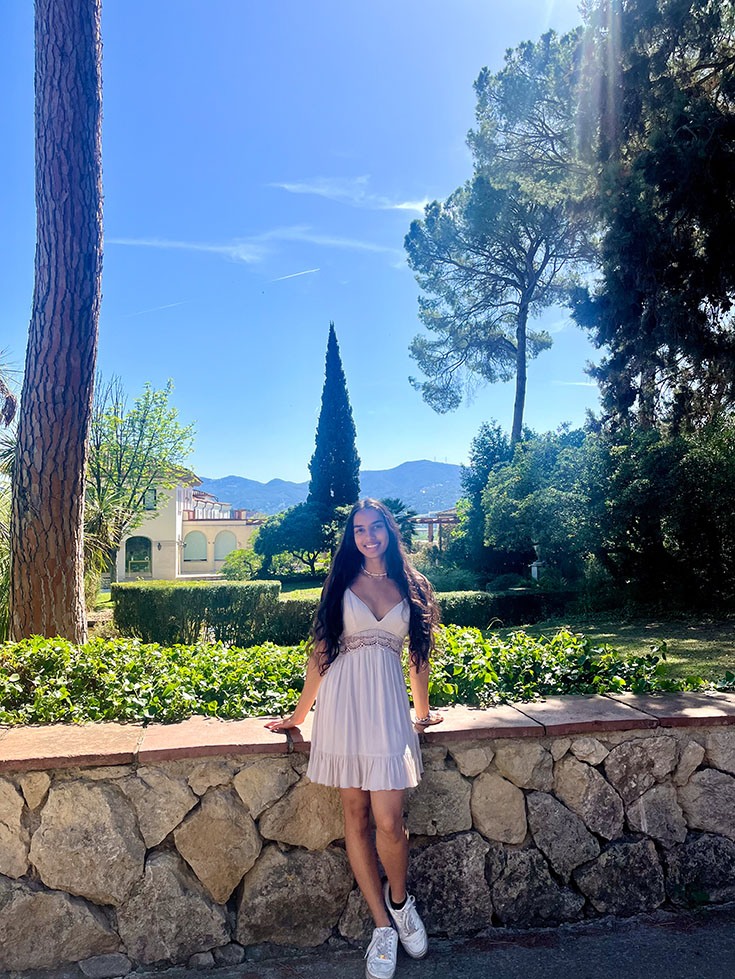 Ashley Ganesh at Cavas Codorníu vineyard